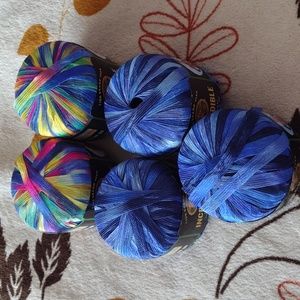 COPY - Lion brand Incredible Ribbon yarn 5 skeins